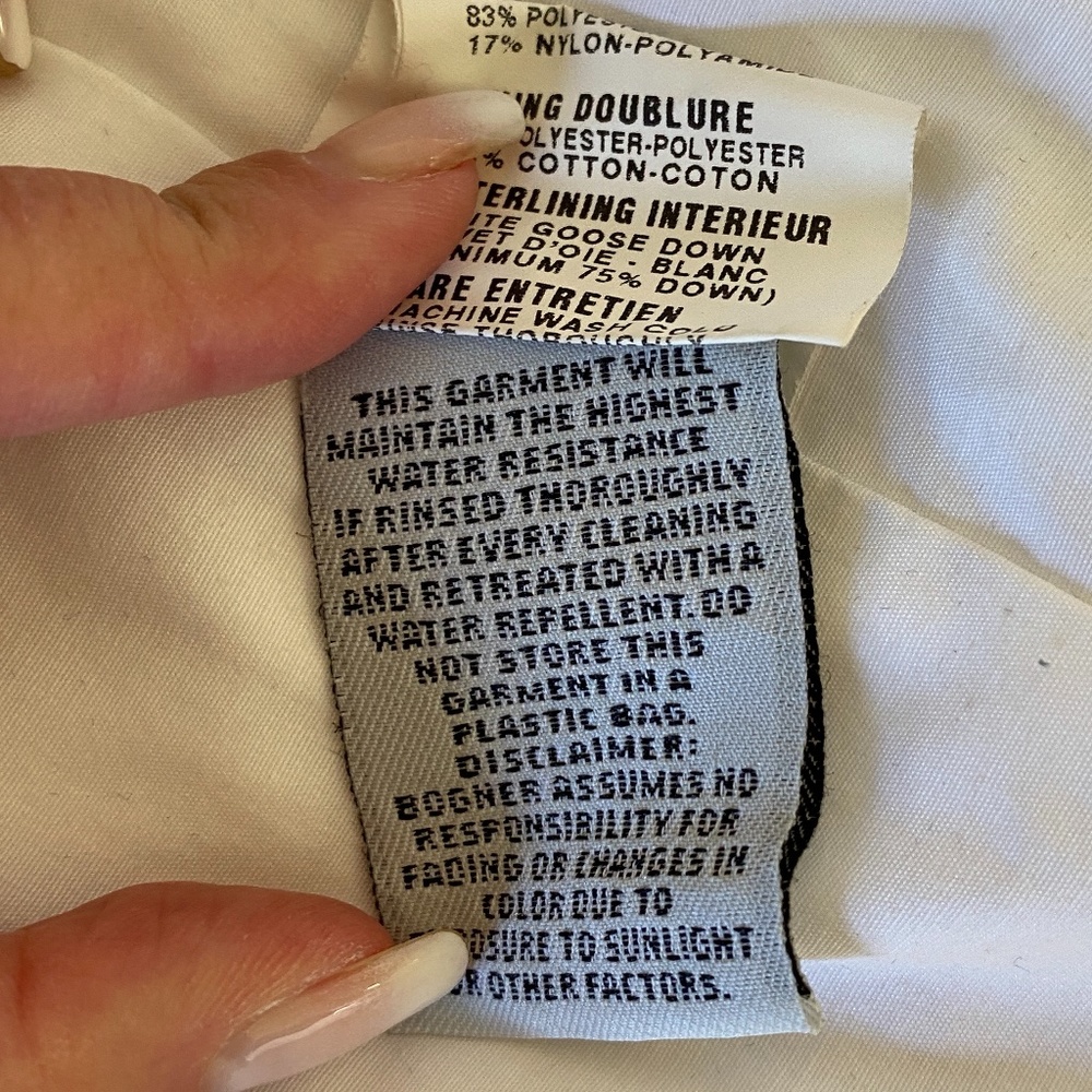 Bogner Beige Down Filled Jacket - 4 - image 6
